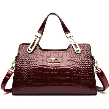 Ladies Quality Leather Letter Shoulder Bags