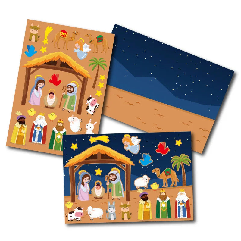 4-24 Sheets Nativity Stickers