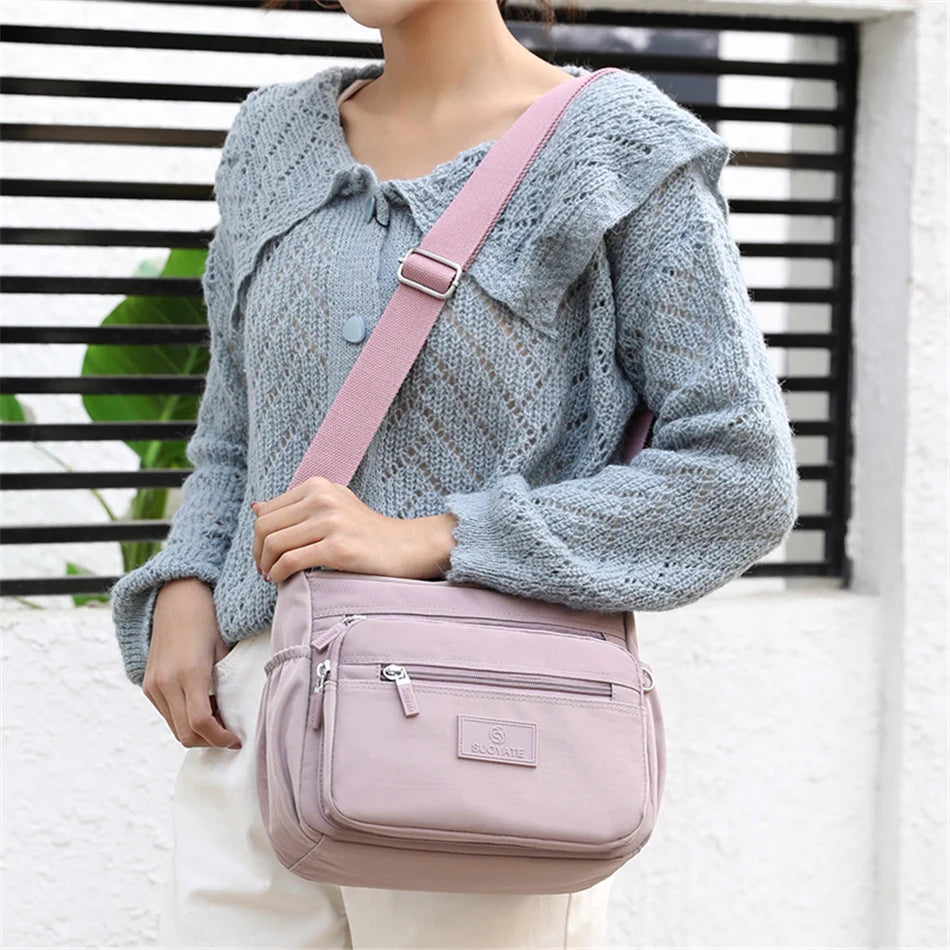 Many Pocket Shoulder Crossbody Bags