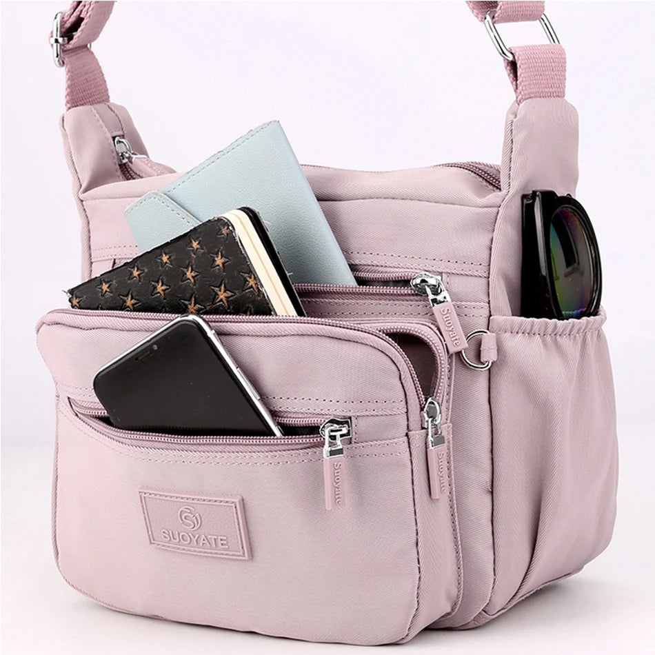 Many Pocket Shoulder Crossbody Bags