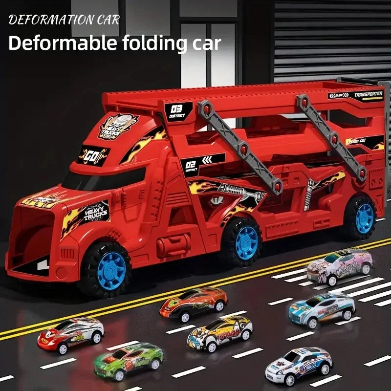 Large Kid Truck Deformation Transporter Car Toys