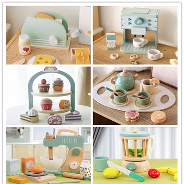 Wooden Tea Set Toys Gift for Children