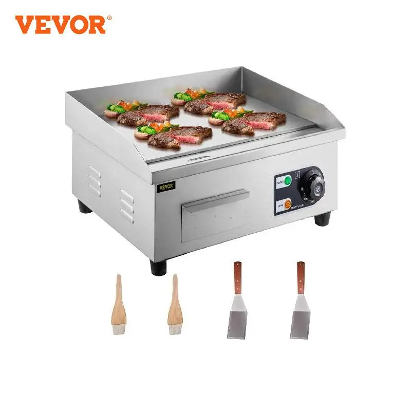 VEVOR Commercial Electric Countertop Griddle Non-Stick Restaurant