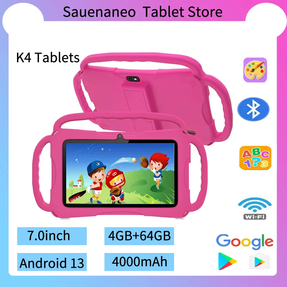 2024 New 5G WIFI Children's Tablet 4GB RAM 64GB ROM Portable Mini Tablet