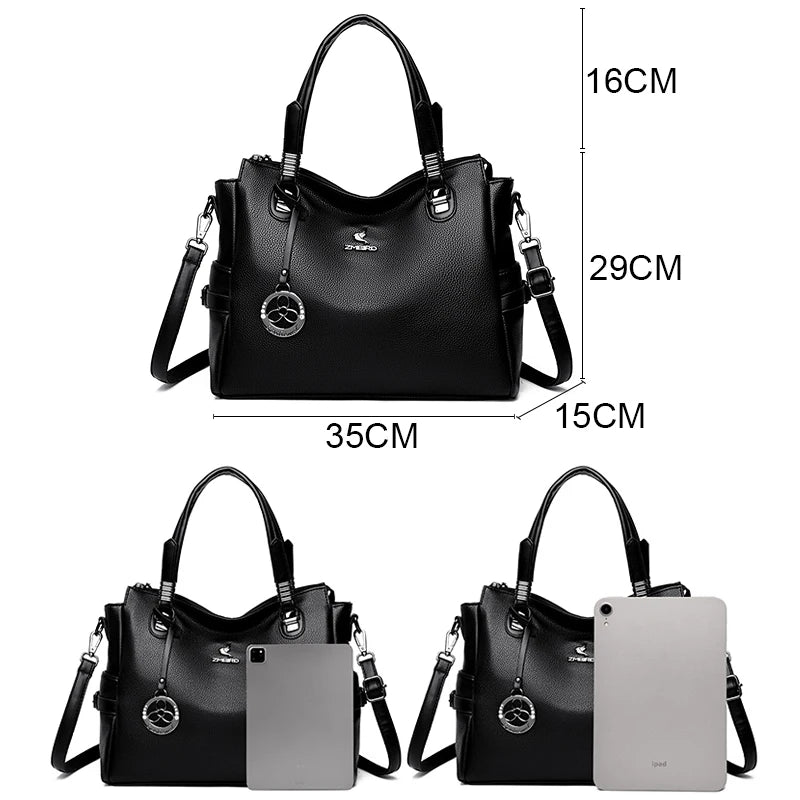 Real Women Soft Leather Shoulder Bags